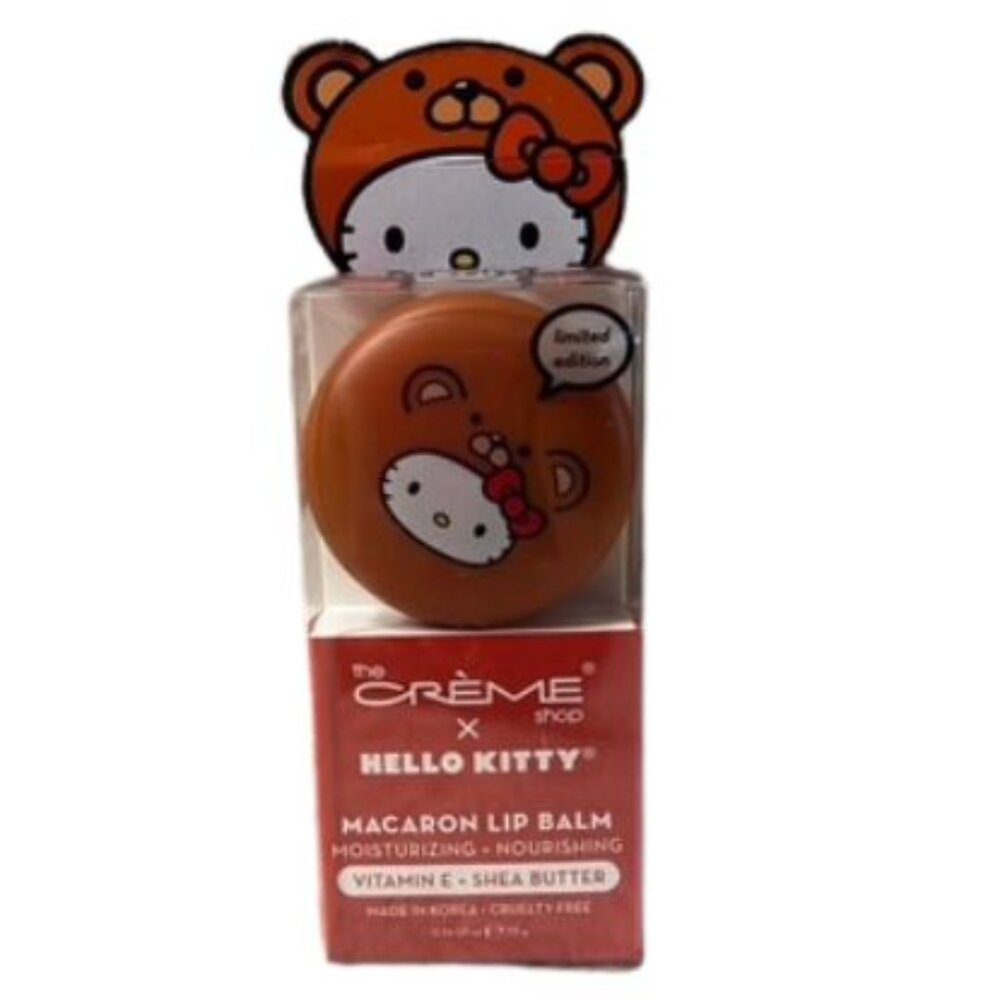 Hello Kitty Teddy Bear Macaron Lip Balm - Red Velvet
